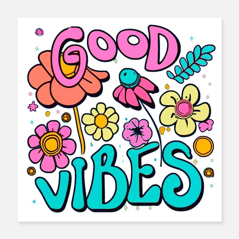 Vibes Poster 40 x 40 cm
