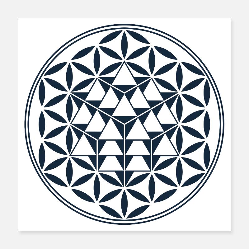 Vector Equilibrium, Sacred Geometry Poster 16" x 16" (40x40 cm)