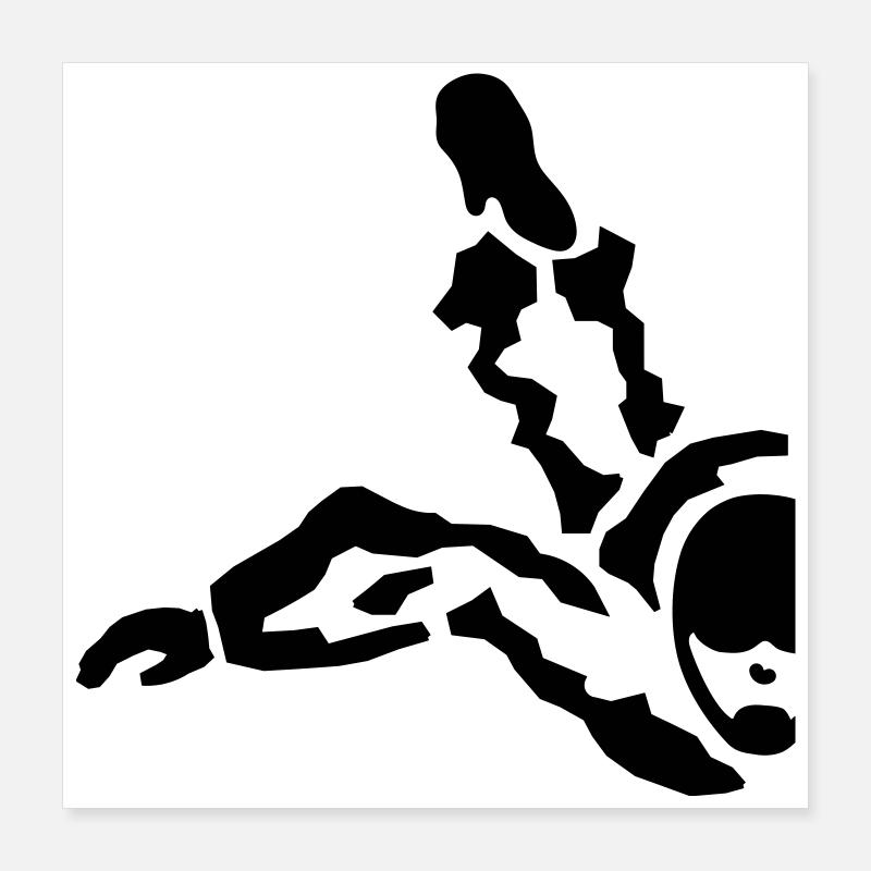skydiver Poster 40x40 cm