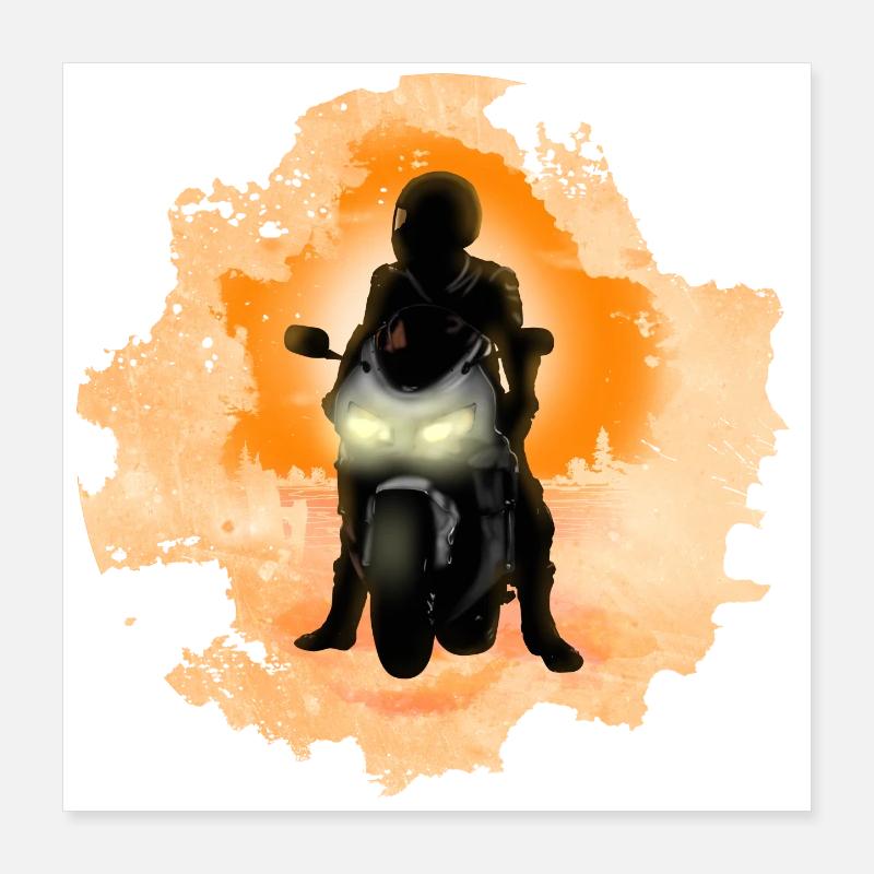 biker Poster 40x40 cm