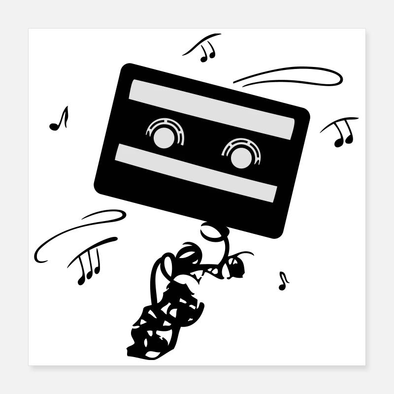 Kassette Poster 40x40 cm