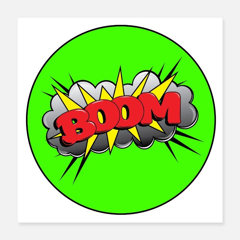 Boom Poster 40 x 40 cm