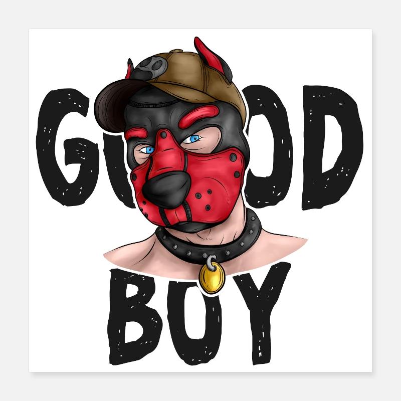 GoodBoyRed Poster 40 x 40 cm