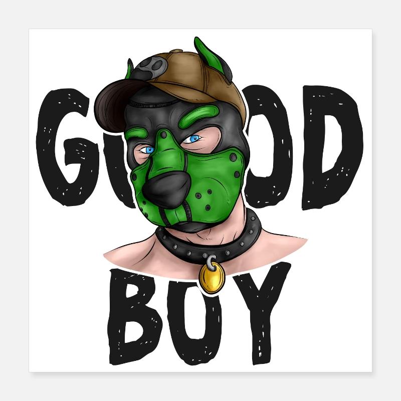 GoodBoyGreen Poster 40x40 cm