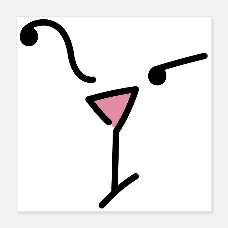 Catface, Fragender Blick Poster 40x40 cm