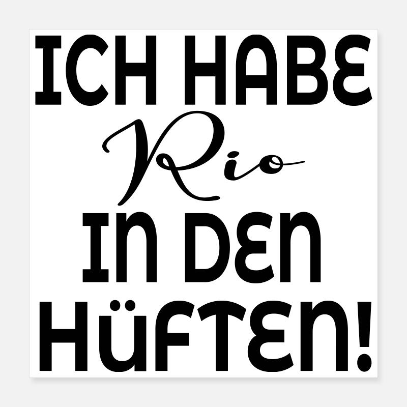 TANZEN HÜFTE BEWEGUNG Poster 40x40 cm