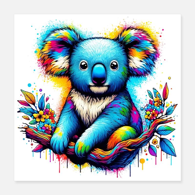 Koala Poster 16" x 16" (40x40 cm)