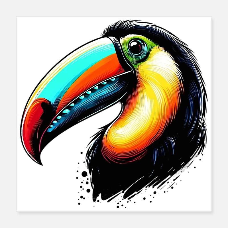 Tukan Poster 40x40 cm