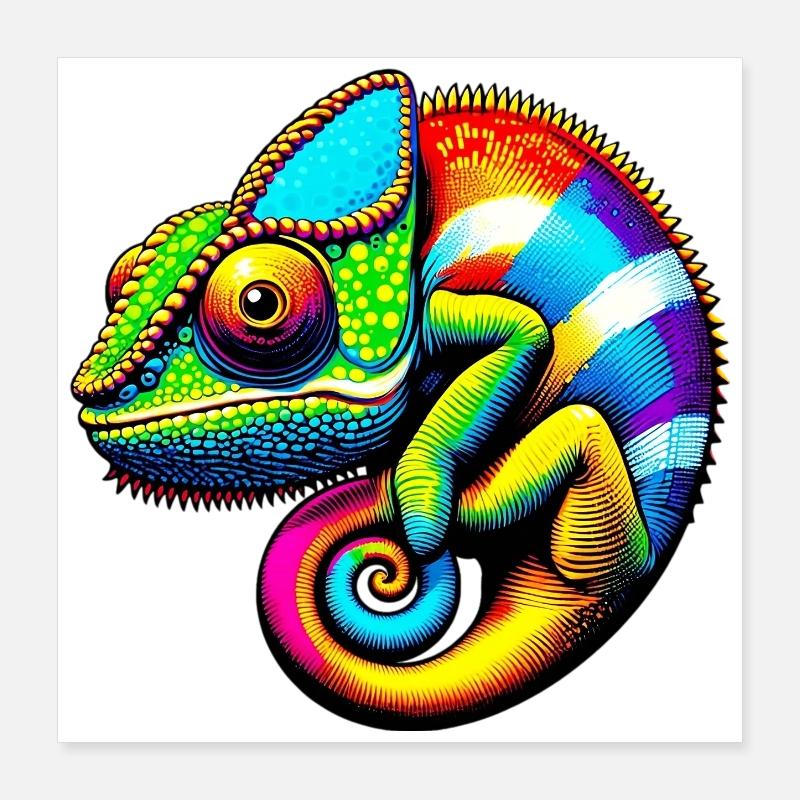 Chameleon Poster 16" x 16" (40x40 cm)