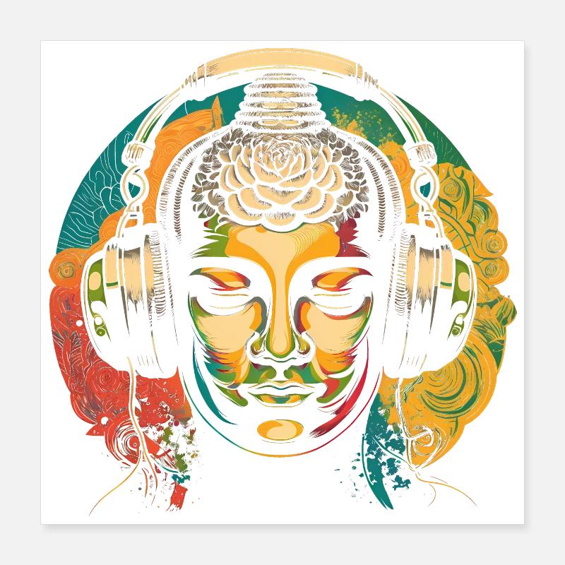 Bouddha Poster 40 x 40 cm