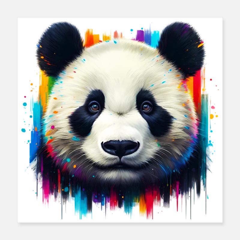 Panda Poster 40x40 cm