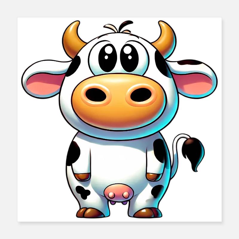 Vache Poster 40 x 40 cm