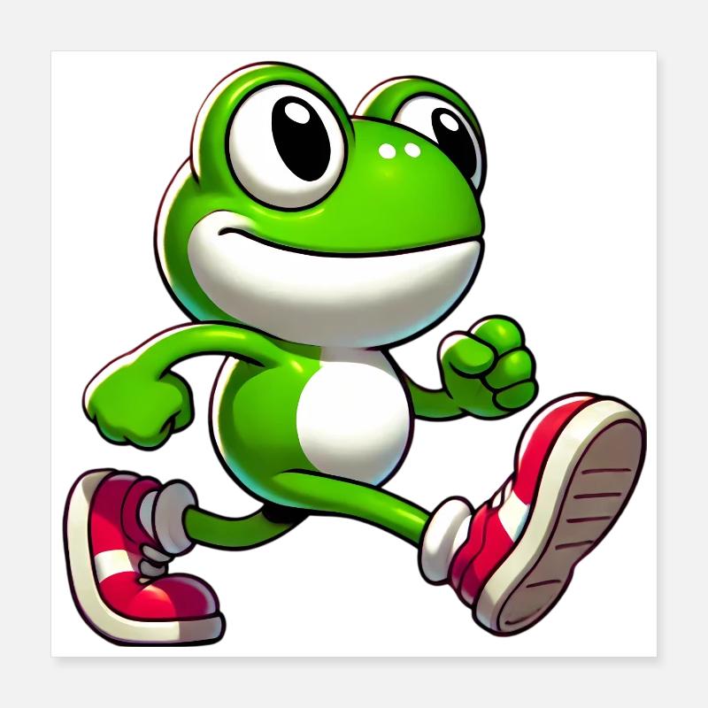Frog Poster 16" x 16" (40x40 cm)