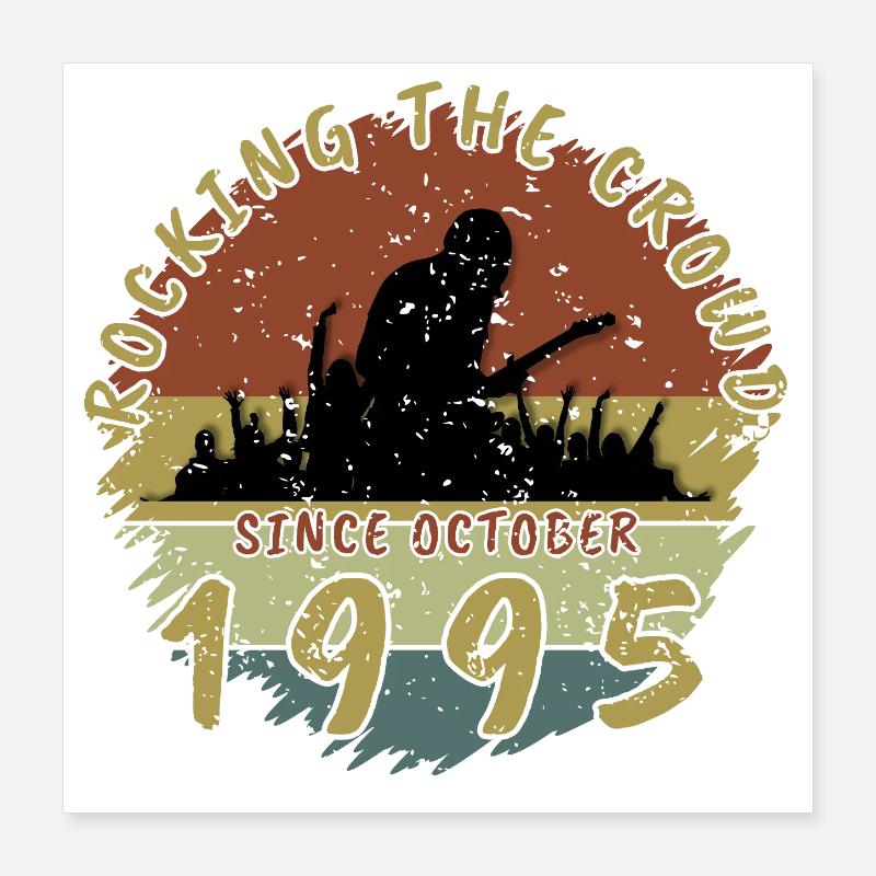 30th Birthday Rocking the crowd GIT 10/1995 Poster 16" x 16" (40x40 cm)