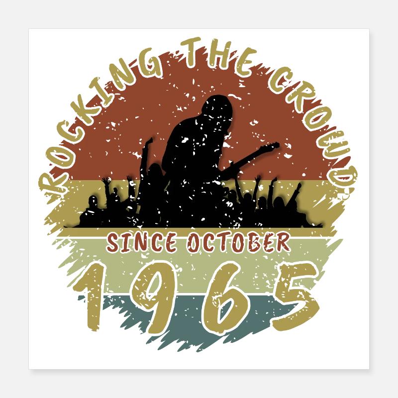 60. Geburtstag Rocking the crowd GIT 10/1965 Poster 40x40 cm
