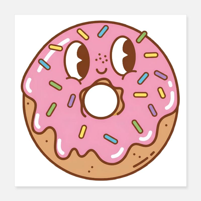 Doughnut Poster 16" x 16" (40x40 cm)
