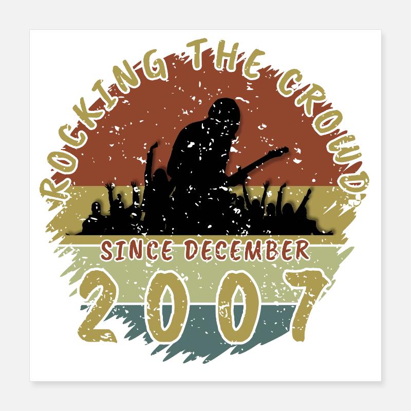 18. Geburtstag Rocking the crowd GIT 12/2007 Poster 40x40 cm