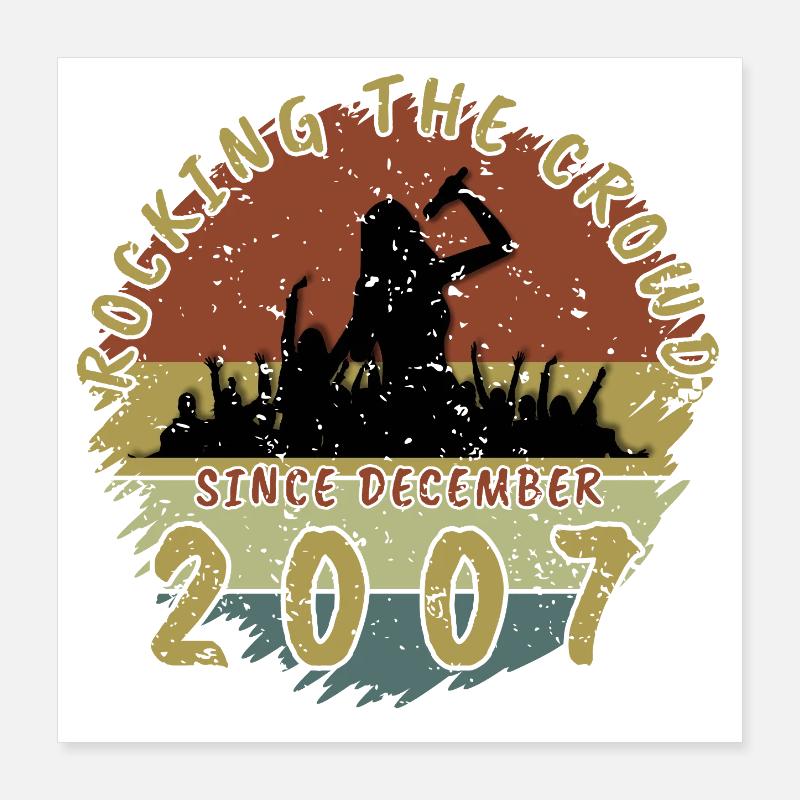 18th Birthday Rocking the crowd SNG 12/2007 Poster 16" x 16" (40x40 cm)