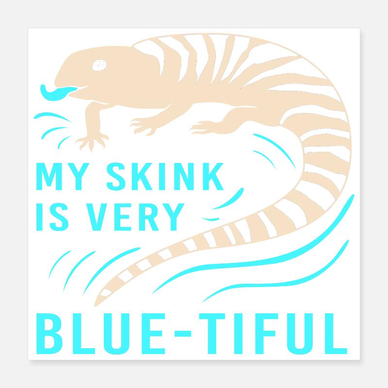 Eidechse Poster 40x40 cm