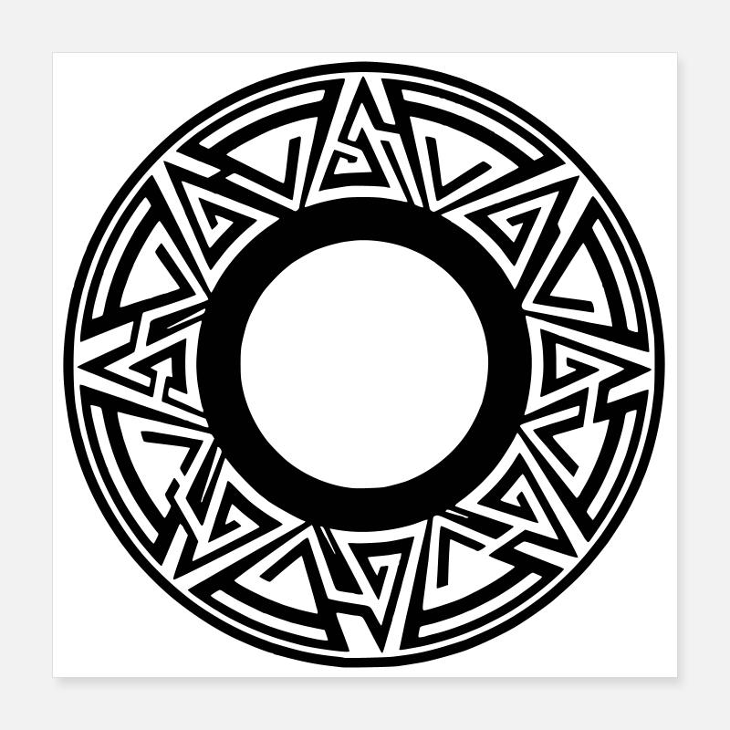 Modern Circle Poster 16" x 16" (40x40 cm)
