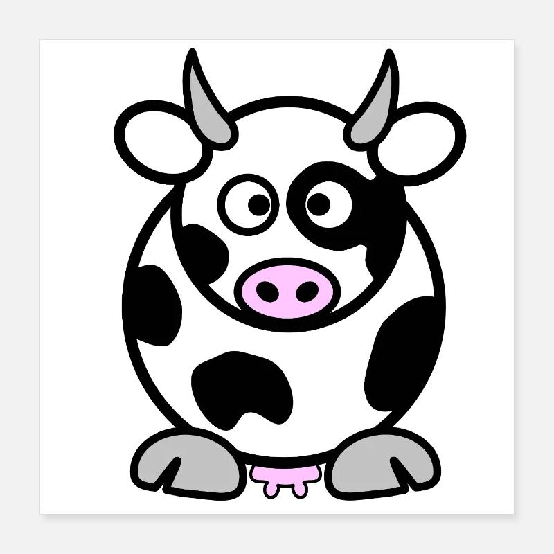 Mabel the cow Poster 16" x 16" (40x40 cm)