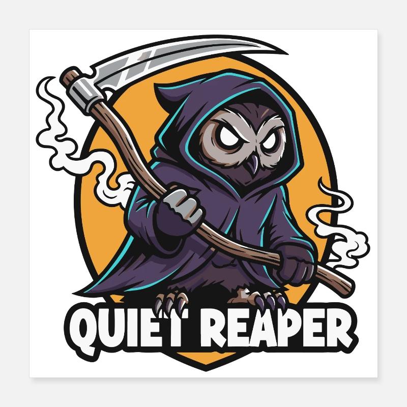 Silent Scythe Hunter Owl Poster 16" x 16" (40x40 cm)