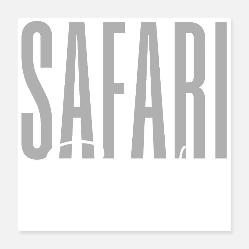 Équipe de Safari Poster 40 x 40 cm