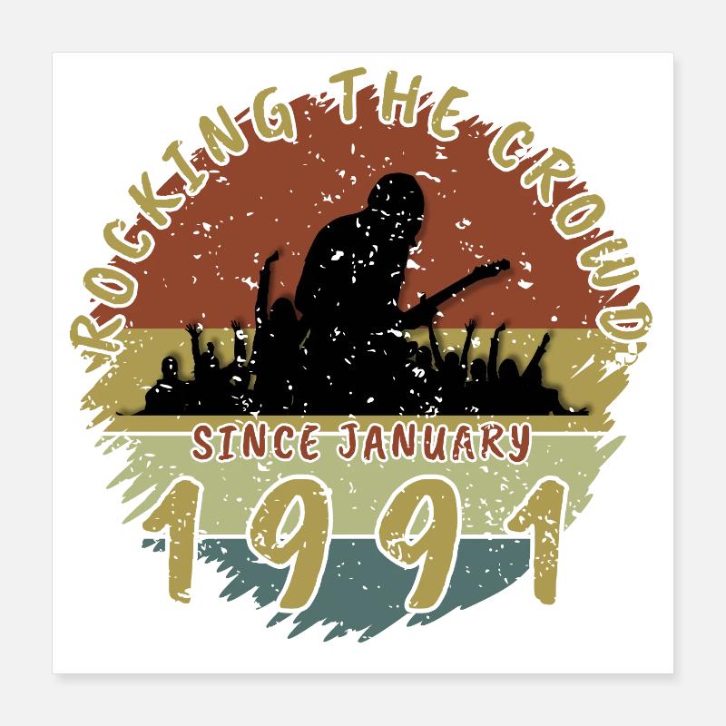 35. Geburtstag Rocking the crowd GIT 01/1991 Poster 40x40 cm