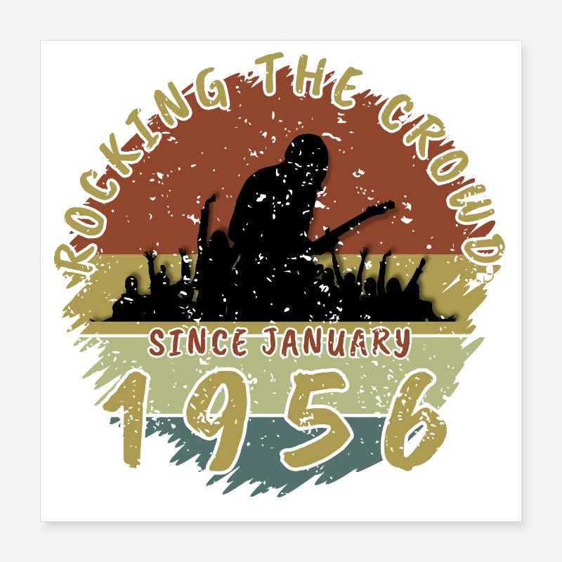70. Geburtstag Rocking the crowd GIT 01/1956 Poster 40x40 cm