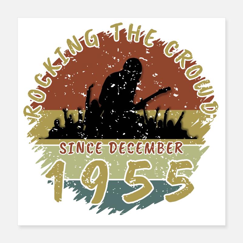 70. Geburtstag Rocking the crowd GIT 12/1955 Poster 40x40 cm