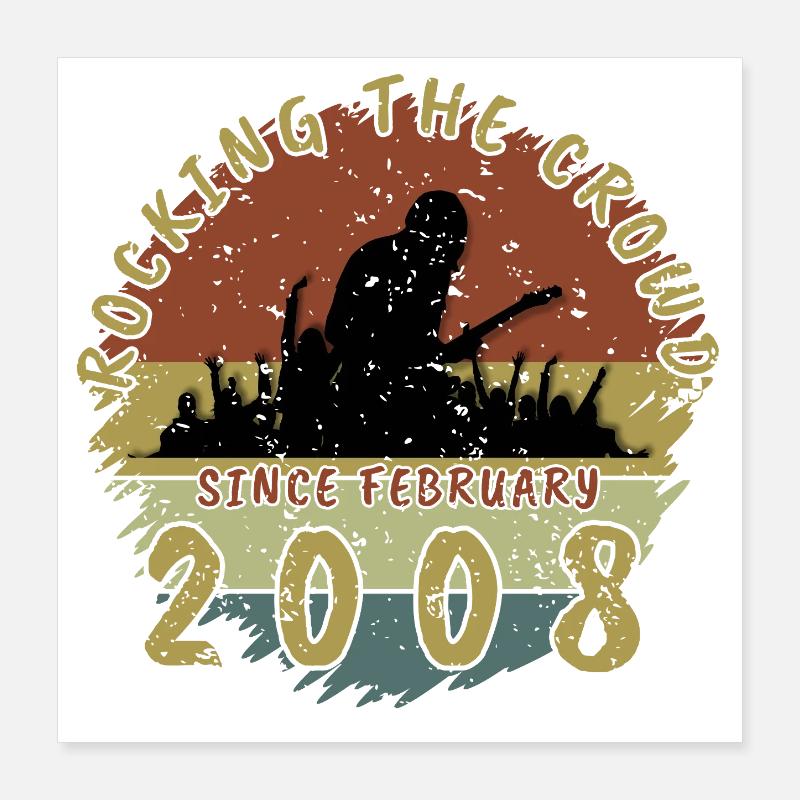 18. Geburtstag Rocking the crowd GIT 02/2008 Poster 40x40 cm