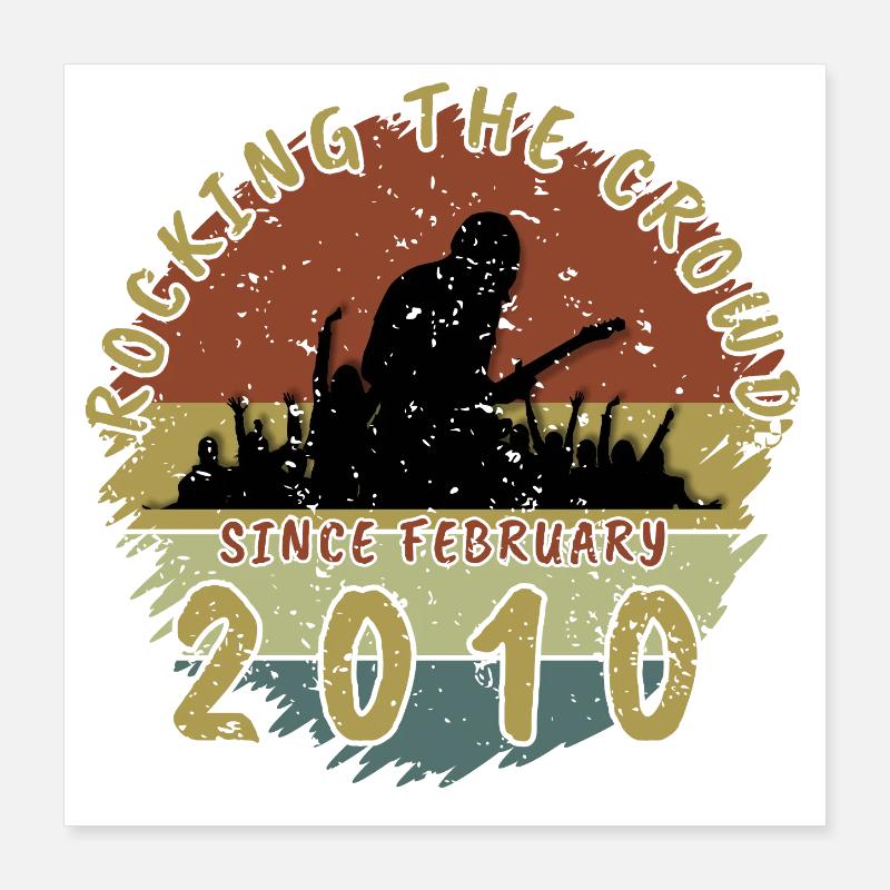 16. Geburtstag Rocking the crowd GIT 02/2010 Poster 40x40 cm