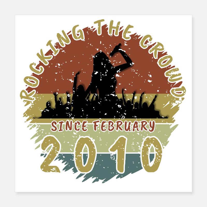 16. Geburtstag Rocking the crowd SNG 02/2010 Poster 40x40 cm