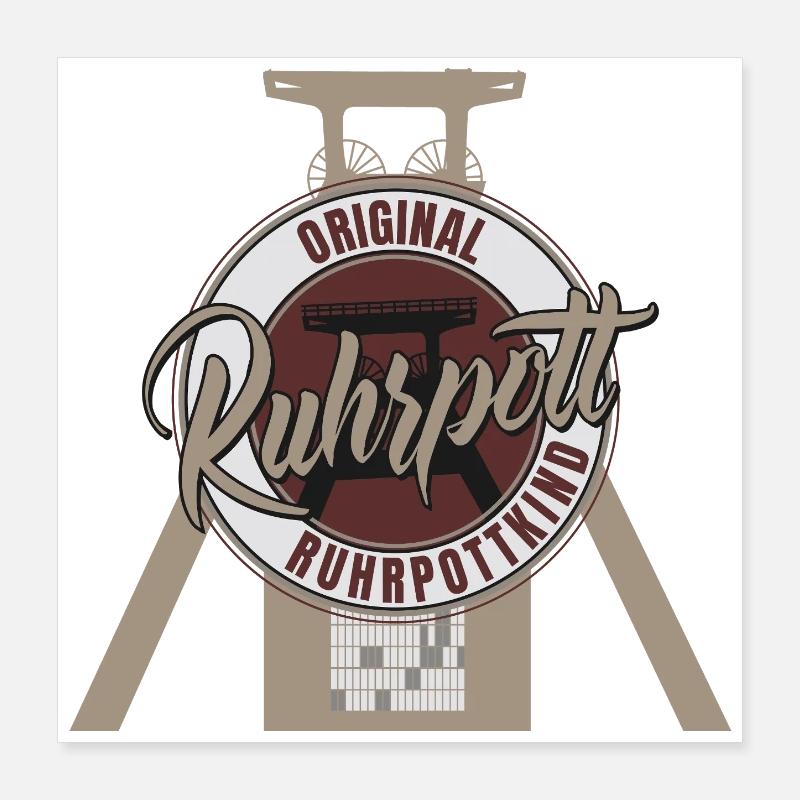 Original Ruhrpottkind Poster 40x40 cm