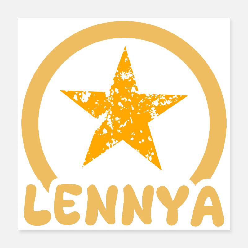 Lennya als Vorname Poster 40x40 cm