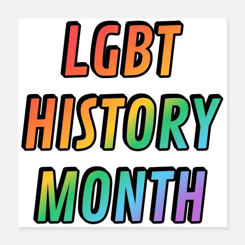 Mois de l’histoire LGBT Poster 40 x 40 cm