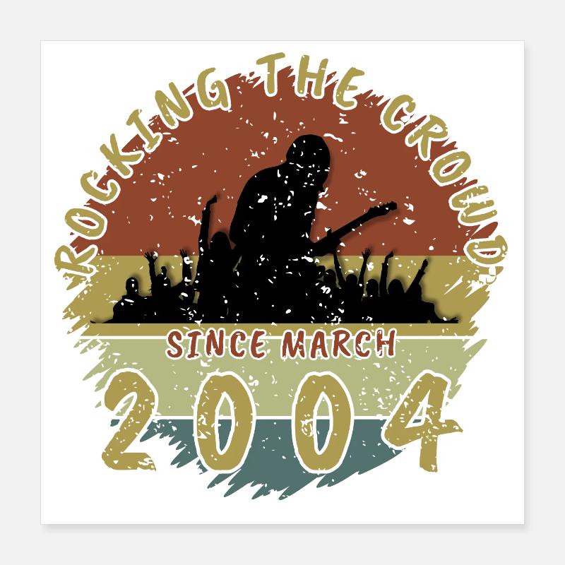 22. Geburtstag Rocking the crowd GIT 03/2004 Poster 40x40 cm