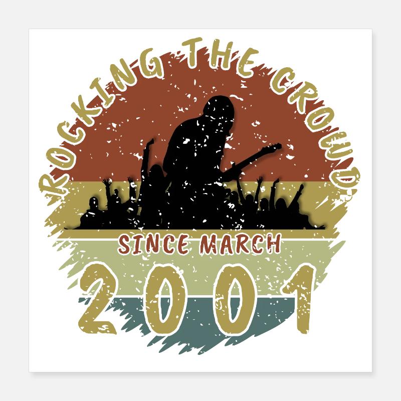 25. Geburtstag Rocking the crowd GIT 03/2001 Poster 40x40 cm