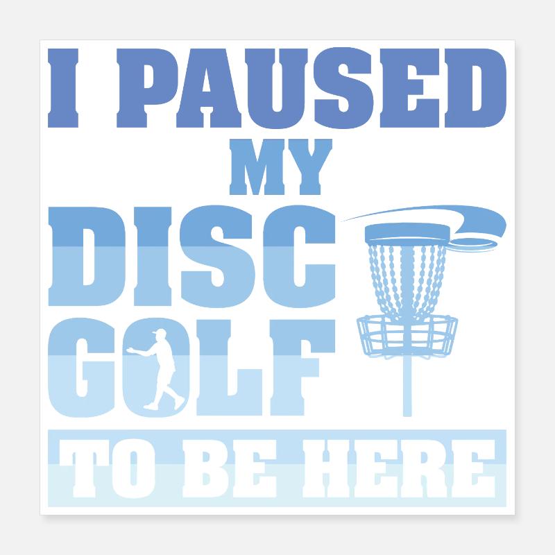 Cadeaux de disc golf Disc Golf Poster 40 x 40 cm