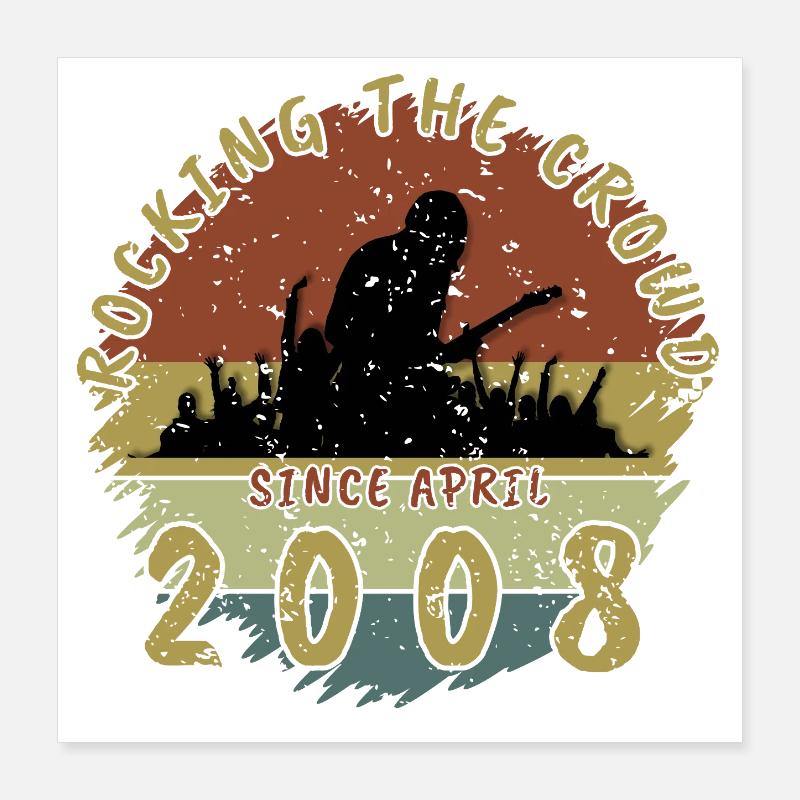 18. Geburtstag Rocking the crowd GIT 04/2008 Poster 40x40 cm