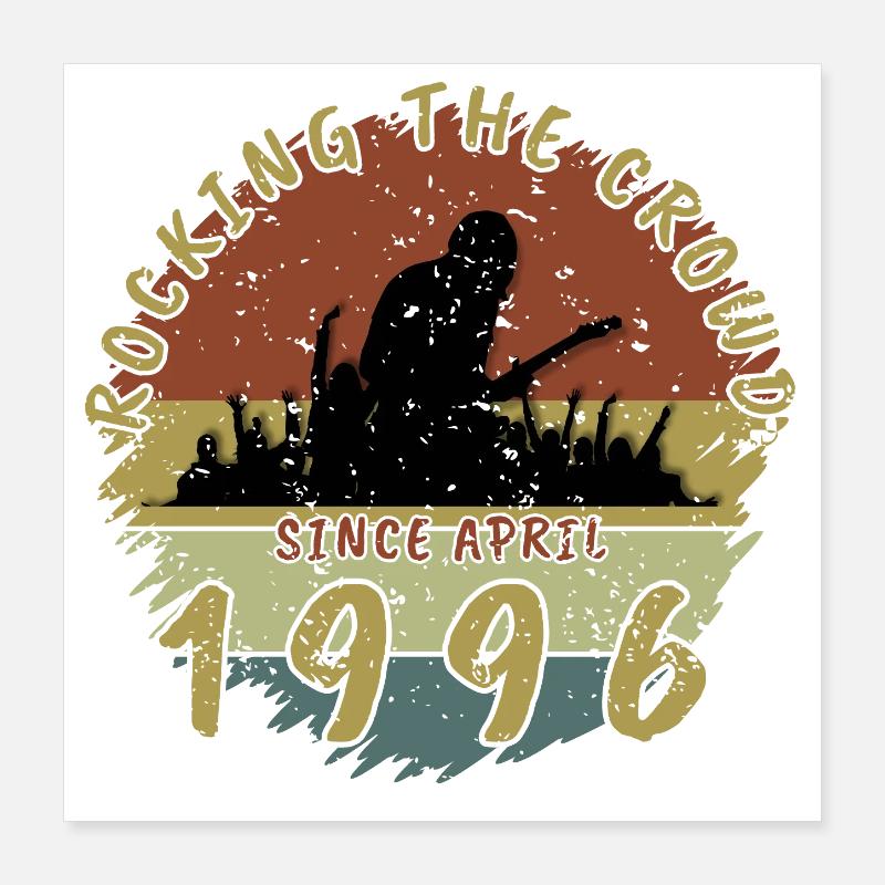 30. Geburtstag Rocking the crowd GIT 04/1996 Poster 40x40 cm