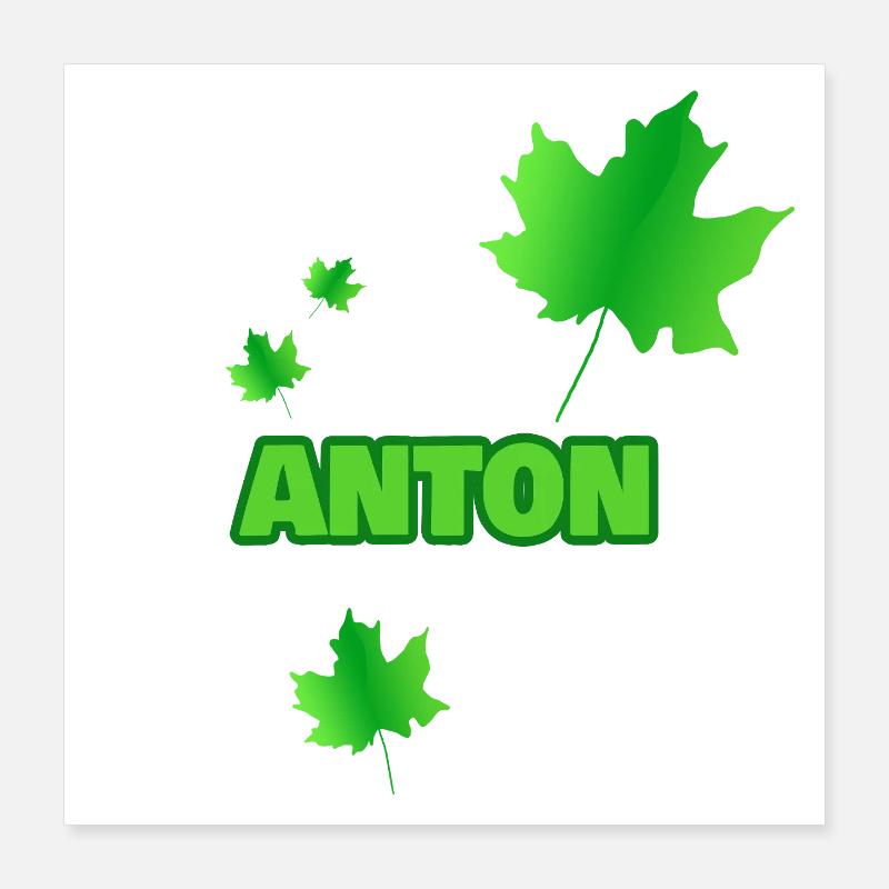 Baum Anton Poster 40x40 cm