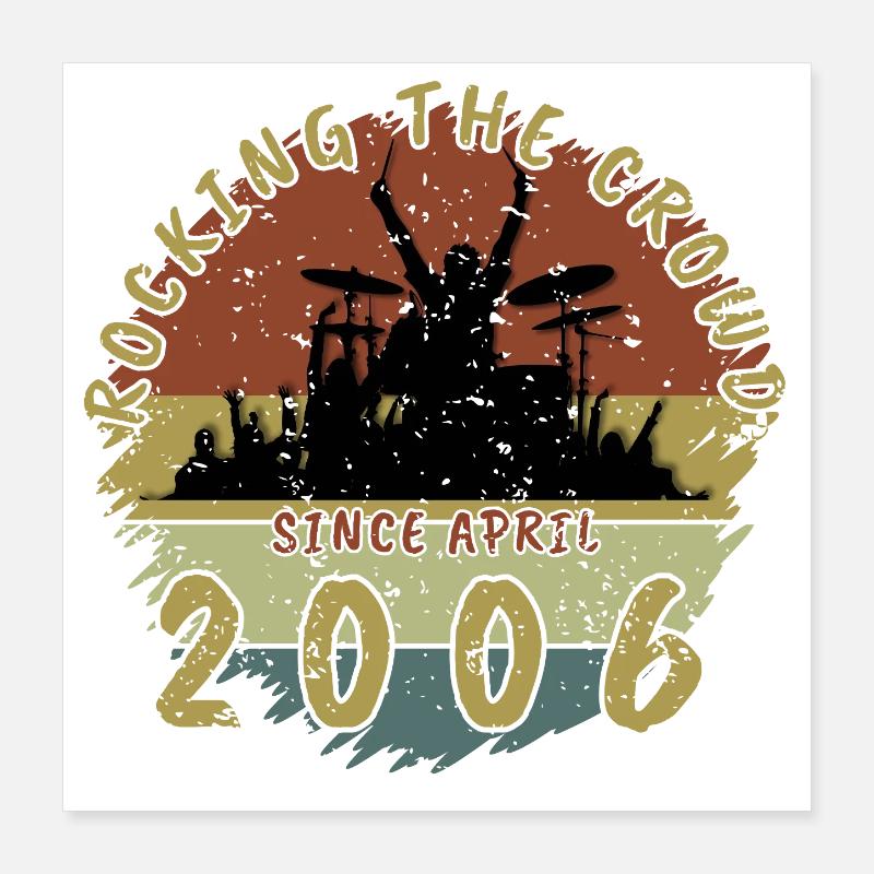 20th Birthday Rocking the crowd DRM 04/2006 Poster 16" x 16" (40x40 cm)