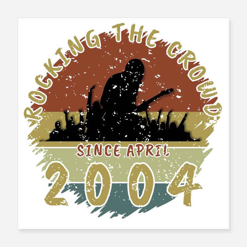 22. Geburtstag Rocking the crowd GIT 04/2004 Poster 40x40 cm