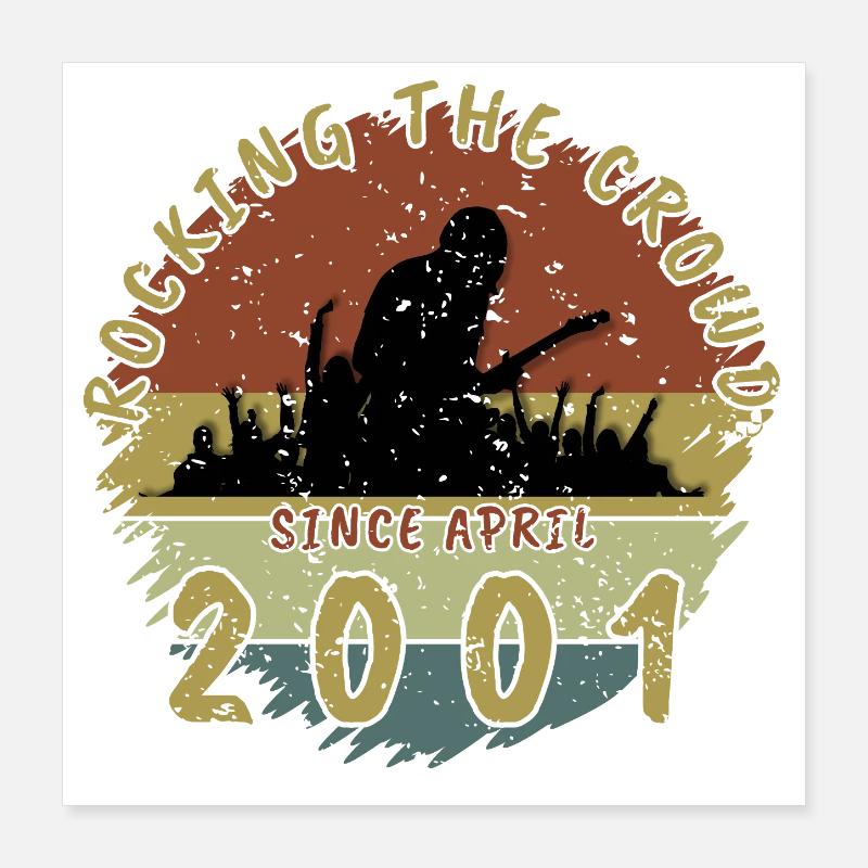 25th Birthday Rocking the crowd GIT 04/2001 Poster 16" x 16" (40x40 cm)