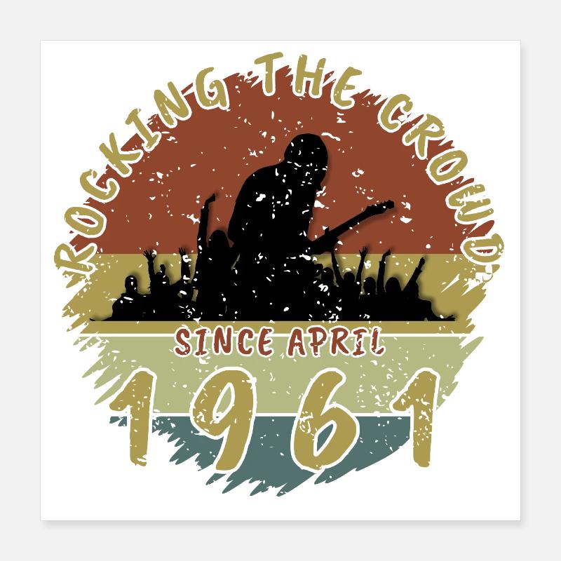 65. Geburtstag Rocking the crowd GIT 04/1961 Poster 40x40 cm