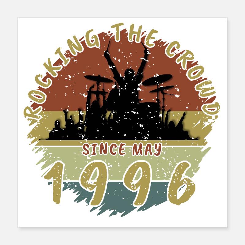 30th Birthday Rocking the crowd DRM 05/1996 Poster 16" x 16" (40x40 cm)
