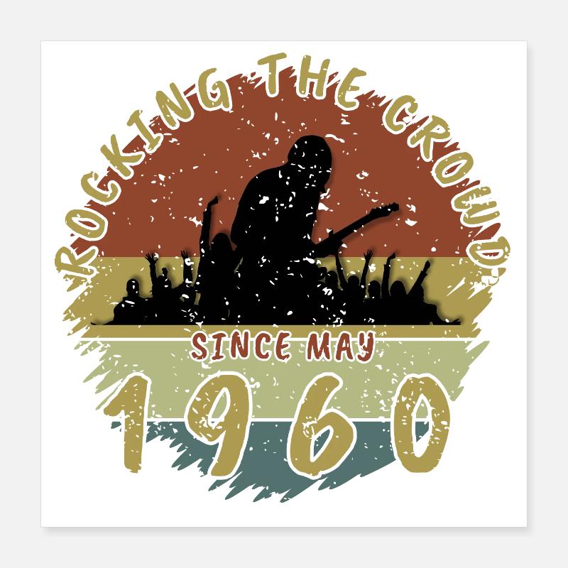 66th Birthday Rocking the crowd GIT 05/1960 Poster 16" x 16" (40x40 cm)