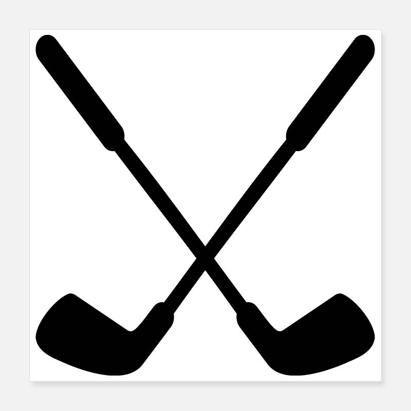 Feldhockeyschläger Hockey Poster 40x40 cm