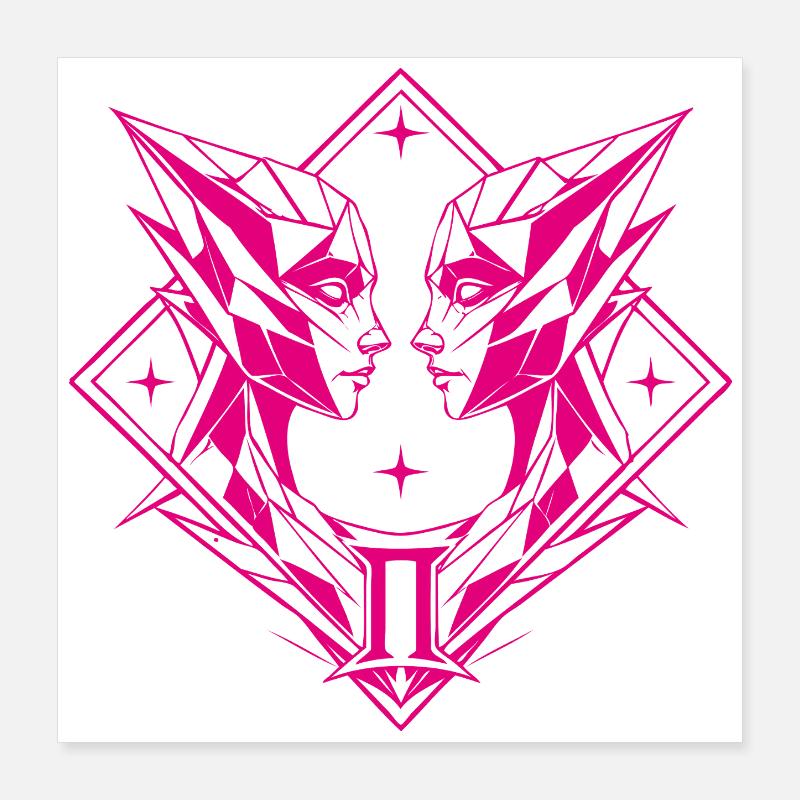 Gemini – Duality & Balance Poster 16" x 16" (40x40 cm)